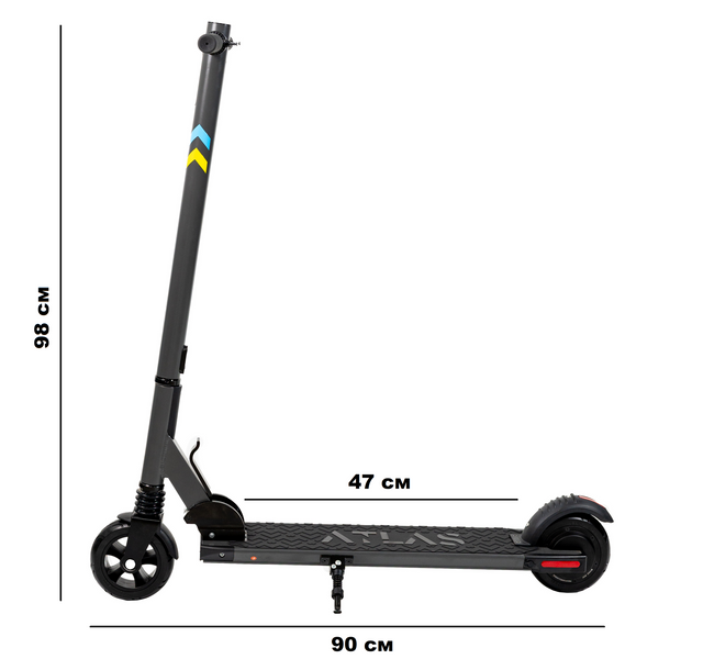 Електросамокат ATLAS mini Black 1074 фото