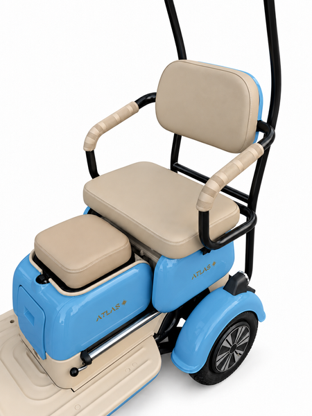 Електроскутер ATLAS Rex 1000W Cyan Blue 4051 фото
