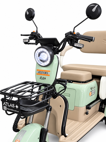 Електровелосипед ATLAS Elegant Trike 600W Green 4058 фото