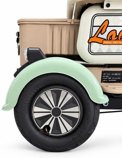 Електровелосипед ATLAS Elegant Trike 600W Green 4058 фото