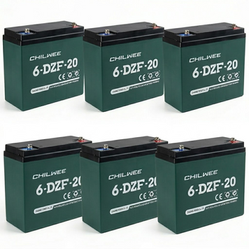 Комплект Графенових акумуляторов CHILWEE 6-DZF-20 72V20AH (6x12V) 200235 фото